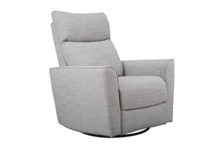 Crosby Upholstered Comfort Rocker Glider in Grey